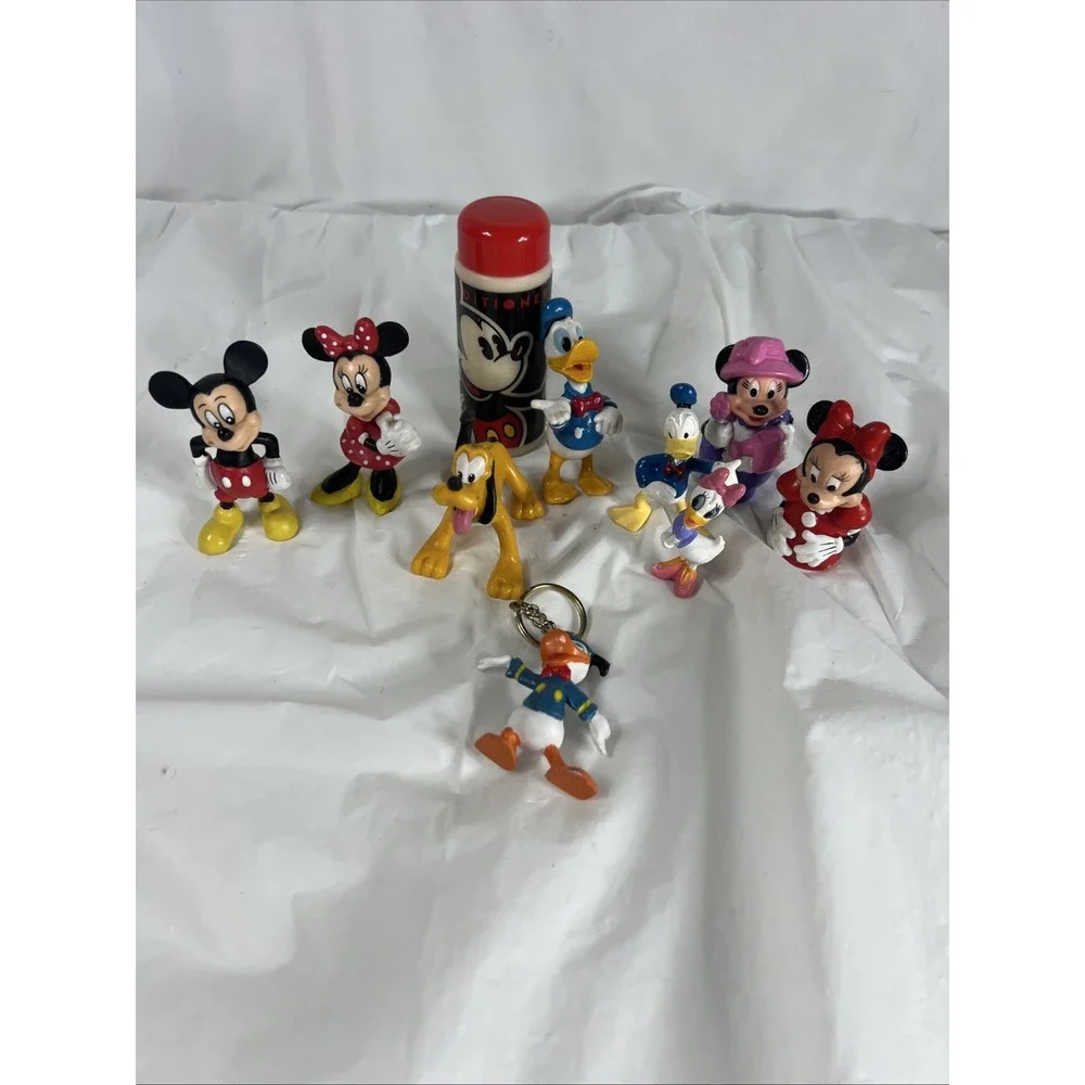 Lot Of 8 VTG‎ Disney PVC Plastic Figures Mickey Mouse & Friends Cake Toppers